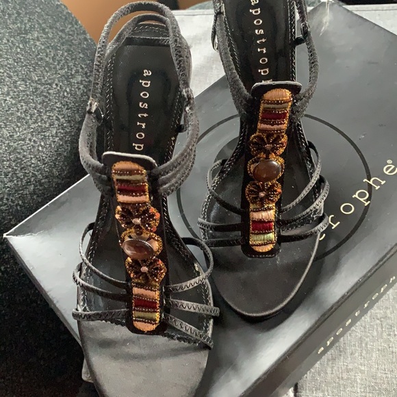 Apostrophe Black Sandal Pump, NIB, sz 8 - Picture 4 of 15